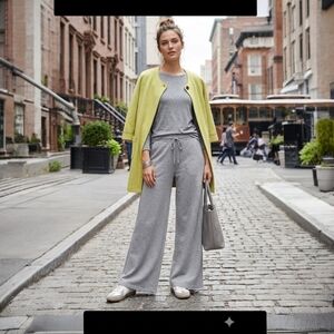 I Love Brand Dani Green & Gray Sweatshirt 3/4 sleeve Jacket Size S/M